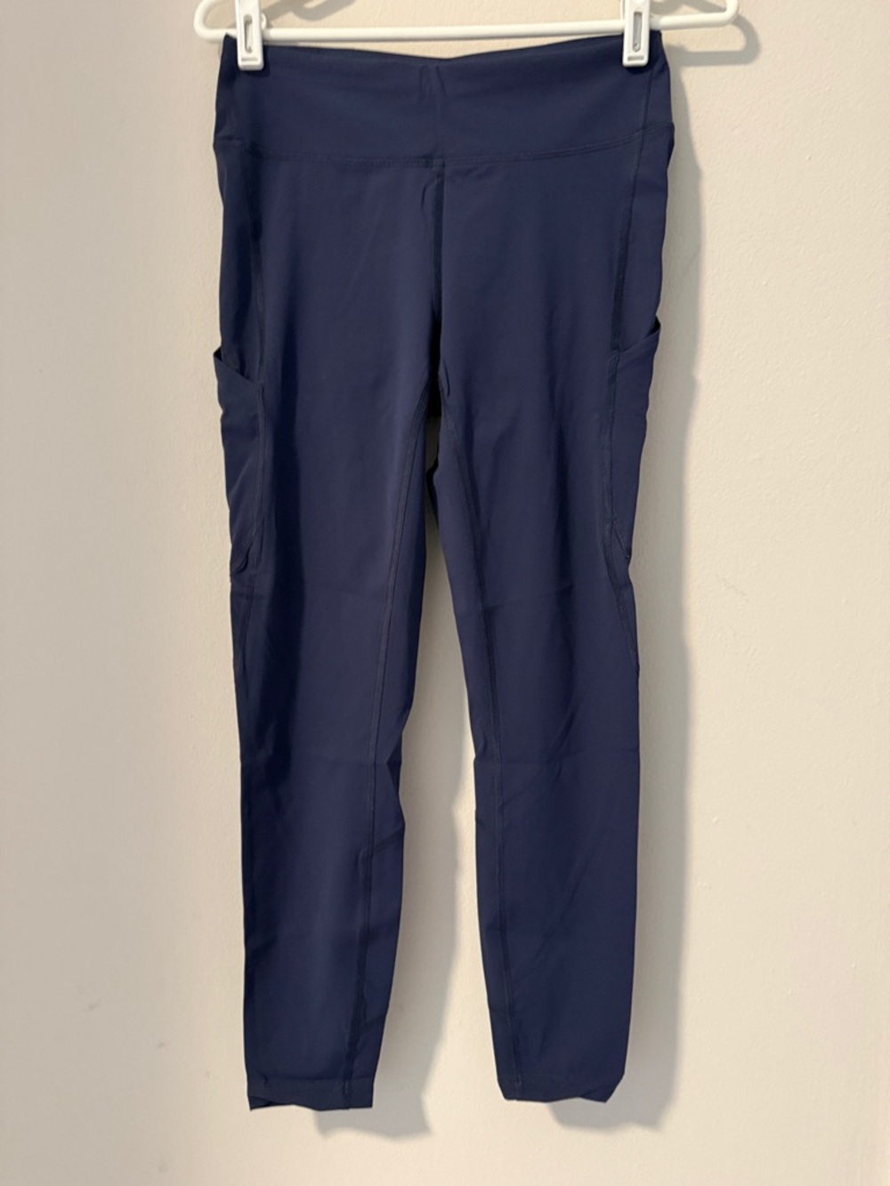 Outdoor Voices SuperForm 7/8 Navy Performance Leggings with Pocket
